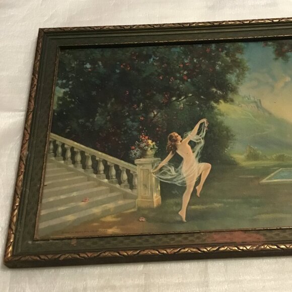 Antique & gorgeous R. Atkinson Fox print titled The Spirit of youth - Picture 4 of 11
